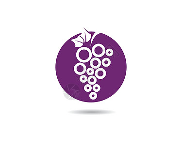 葡萄矢量图标插画设计植物配种果汁网站桌子美味葡萄属农业绘画藤蔓图片