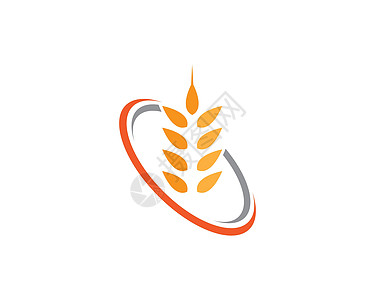 小麦符号矢量图标它制作图案收成质量横幅玉米种子面包标签产品农业市场图片