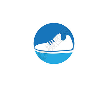 鞋子矢量图标它制作图案运动健身房蕾丝培训师商业男人鞋类男性衣服白色图片