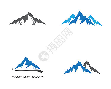 山矢量图标插画设计资源气泡冒险保险旅行生物标识金融顶峰石头图片