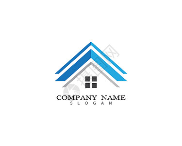 属性徽标模板矢量图标它制作图案标识顾问协议住房办公室经纪人金融住宅商业贷款图片