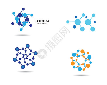 分子矢量图标插图设计生物学数据医疗技术原子粒子标识化学品白色化学家图片