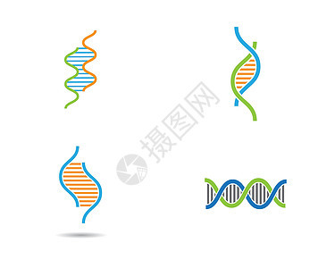 基因符号向量 ico生物学插图身份标识生活公司化学螺旋技术生物图片