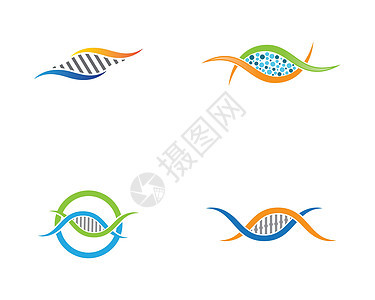 基因符号向量 ico医疗螺旋微生物学插图染色体科学生活生物白色技术图片