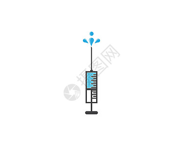 注射器符号塑料药品诊所蓝色药物治疗疫苗援助液体乐器图片