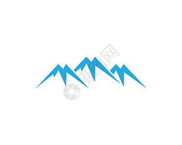 山矢量 ico顶峰蓝色生态旅游运动生物冒险岩石标识资源图片