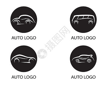 汽车符号它制作图案圆圈轿跑车运动车辆车库城市经销商赛车手速度金属图片