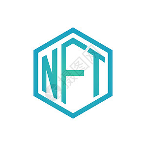 NFT 符号 不可替代令牌图标矢量图片