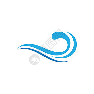 海浪标志海洋风暴浪潮波浪河 vecto海滩卡通片蓝色溪流商业标识季节冲击波流动漩涡图片