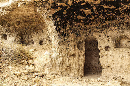 Jorquera山脉的洞穴房屋画廊柱子地质学沙漠秘密观光峡谷文化房子场景图片