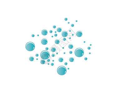 气泡水背景矢量 ico洗衣店卫生空气包装洗涤剂洗澡插图泡沫液体蓝色图片