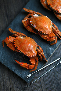 蒸螃蟹大排档蟹膏甲壳类石头食物粤菜动物餐厅食谱特产图片