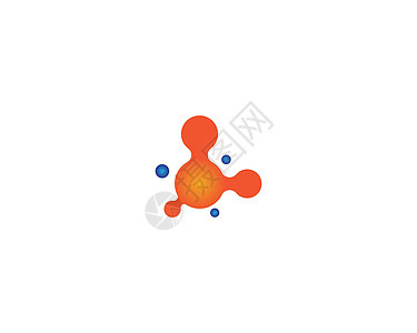 分子矢量图标插图设计化学遗传学科学生物学数据技术标识医疗化学品白色背景图片