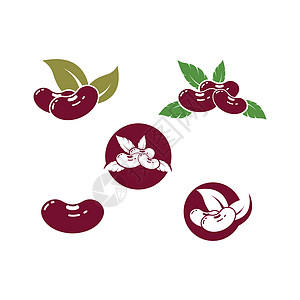 芸豆图标矢量插图设计坚果大豆豆子扁豆种子收成营养农业蔬菜饮食图片