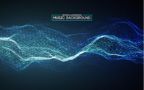 蓝色背景设计 丰富多彩的音乐背景设计 抽象声波音乐均衡器 粒子背景音频摘要 每股收益 10均衡器溪流嗓音电磁网格声波打碟机科学技图片