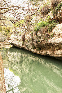 的水道反射半岛建筑物教会农村石头景观兴趣旅行石灰石图片