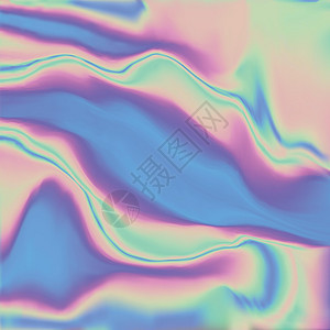流体渐变背景设计 未来派液体抽象彩色壁纸 蓝色粉红色绿色的全息纹理 全息彩色皱纹箔 全息彩虹箔抽象背景插图紫色合金毛刺艺术海报墙图片