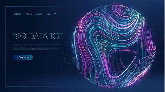 互联网技术矢量图 大数据物联网 数字通信抽象技术背景图片