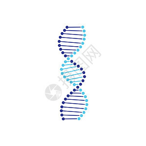 Gen 符号矢量图标它制作图案化学医疗生活螺旋染色体微生物学标识白色生物基因图片