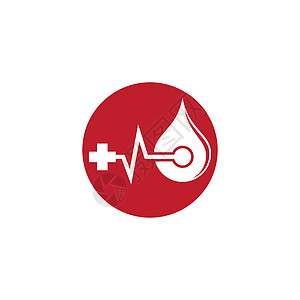 血液矢量图标它制作图案线条情况生活玻璃诊所贴纸反射捐款外科医院图片