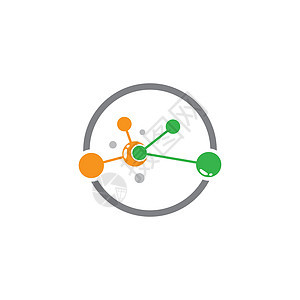 分子矢量 ico科学细胞技术化学家遗传学白色粒子化学品原子医疗背景图片