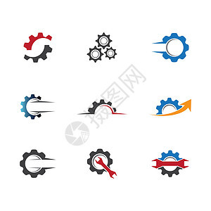 齿轮符号矢量 ico工作营销引擎车轮维修技术商业工厂插图网络图片