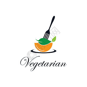 素食食物矢量 ico叶子绿色营养商业有机食品标签餐厅蔬菜农场义者背景图片