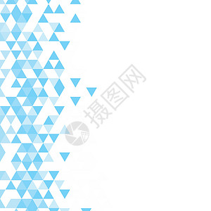 多边形蓝色马赛克背景 抽象的低聚矢量图 三角形图案复制空间 用于的带三角形的模板几何业务设计辉光海报彩虹六边形网络卡片插图技术水图片