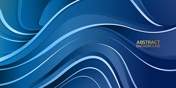 抽象的蓝色背景坡度装饰墙纸网站曲线装饰品靛青风格书法中风图片