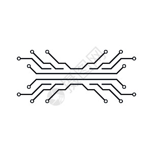 电路矢量图标它制作图案活力工程科学母板艺术互联网芯片电子产品电脑白色图片