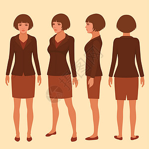 女商务人士或秘书戏服冒充助手头发商业成人商务姿势办公室人士图片