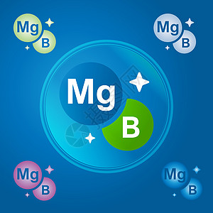 复合维生素镁和维生素 B 矢量 ico图片