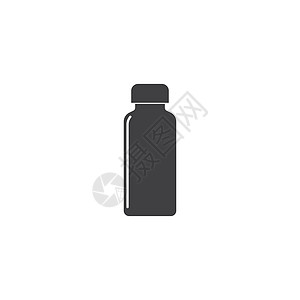 水瓶图标矢量图设计液体庆典白色健康食物饮料塑料矿物瓶子茶点图片