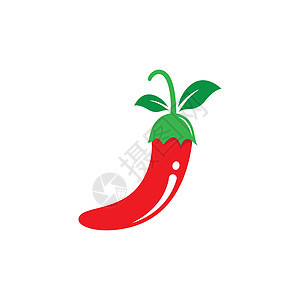 辣椒标志矢量 ico香料食物烹饪蔬菜红色商业餐厅胡椒厨房标识背景图片