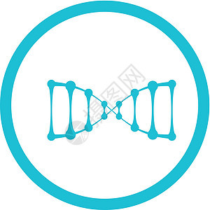 Dna 蓝色圆形图标生物基因组高分子密码基因药品染色体生活医院螺旋图片