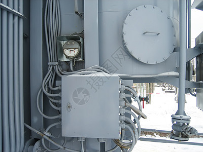 电力分站细节 终端连接系统连接器接线活力电压安装路口建造技术员工业电工图片