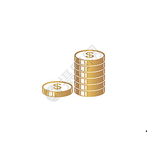金币钱图标矢量图制作图案货币储蓄经济标识信用商业投资钱包银行更换器图片