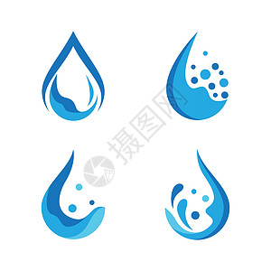 水滴标志图片插图生态管道公司洗澡商业创造力矿物海浪蓝色图片