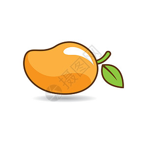 芒果标志图片情调素食主义者生态标识饮食甜点热带异国插图图片