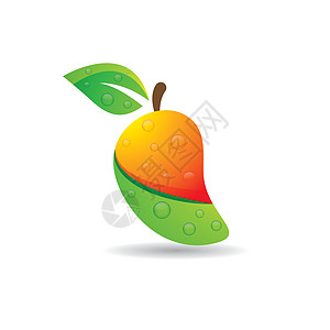 芒果标志图片甜点饮食生态插图热带素食主义者异国标识情调图片