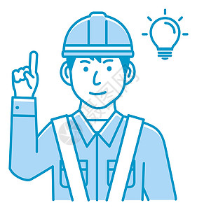 男性蓝领工人手势图蓝色建筑灯泡工匠家庭工程师工作专家衣领服务图片