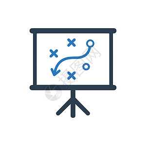 展示战略规划图标训练插图会议营销背景图片