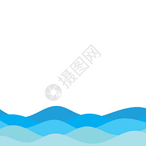 波浪背景矢量图设计网络打印运动蓝色技术墙纸艺术流动曲线水彩图片