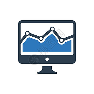 流量分析图标市场调查插图财务网络图片