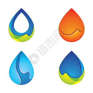 水滴标志图片蓝色矿物生态纯化洗澡商业管道插图创造力公司图片