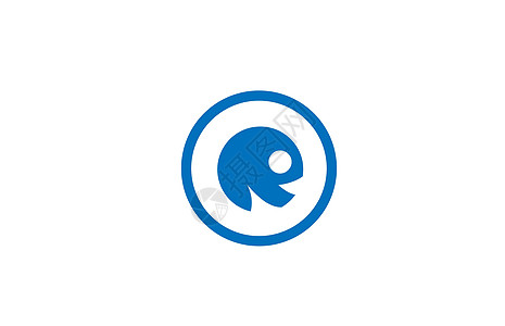 R 蓝色R字母字母图标徽标 公司和商业身份的圆圈设计图片
