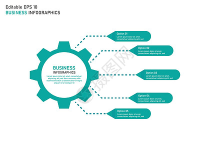 商业信息统计模板 可编辑的矢量信息格式模板蓝色金融步骤组织设计议程网络圆圈资源营销图片