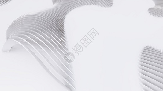 抽象的曲线形状 白色圆形背景墙纸公司流动房间空白灰色技术办公室创造力商业图片