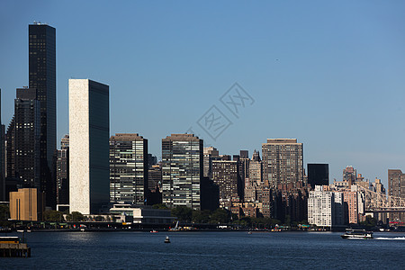 联合国总部 从东河查看 在东河浏览图片