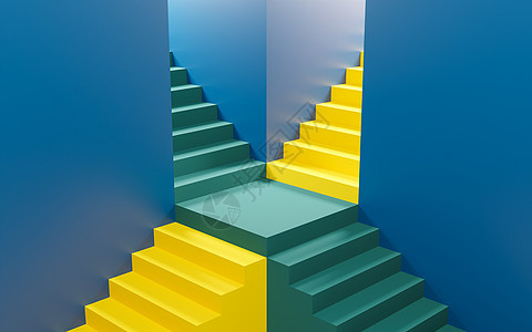 彩色楼梯产品 stan 的模型背景图片